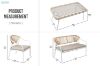 Picture of KUTAA 4PC Outdoor Lounge Set with Coffee Table