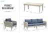 Picture of OASIS  Solid Acacia 4PC Wicker Coffee Table & Sofas *ALUMINIUM FRAME