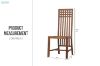 Picture of BALI Solid Teak Square Back Top Chair