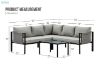 Picture of ECHO Sectional Outdoor Lounge Sofa Set with Coffee Table