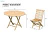 Picture of BALI Outdoor Solid Teak Wood 5PC D100 Octangle Dining Set