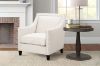 Picture of ABBEY Fabric Arm Chair (White)