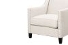 Picture of ABBEY Fabric Arm Chair (White)