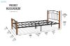 Picture of MINDY Single/King Single/Double/Queen Metal Bed Frame