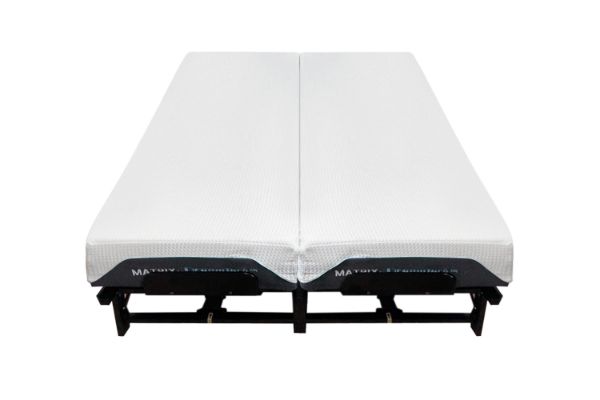 Picture of MATRIX Split Adjustable Bed Base & 2PC Memory Foam Mattresses Combo - Super King