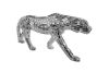Picture of GEKO Large Silver Leopard Ornament Home Decoration (95cmx39cm )