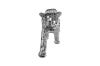 Picture of GEKO Large Silver Leopard Ornament Home Decoration (95cmx39cm )