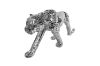 Picture of GEKO Large Silver Leopard Ornament Home Decoration (95cmx39cm )