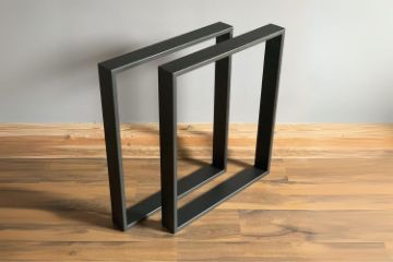 Picture of LOFKA 76x73.5cm Square Metal Table Legs (Black)