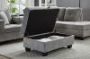 Picture of NEBULA Premium Sectional Sofa with Storage Ottoman & Drop-Down Console (Misty Grey)