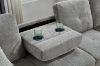 Picture of NEBULA Premium Sectional Sofa with Storage Ottoman (Misty Grey) - Chaise Facing Left