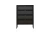 Picture of STARK 4-Door Transparent Glass Shoe Cabinet (Black)