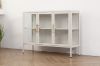 Picture of STARK 90x120cm 3-Door Transparent Glass Display Cabinet (Cream)