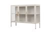 Picture of STARK 90x120cm 3-Door Transparent Glass Display Cabinet (Cream)