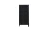 Picture of STARK Steel Frame 180x80cm 2-Door Transparent Glass Display Cabinet (Black)