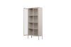 Picture of STARK 180x80cm 2-Door Transparent Glass Display Cabinet (Cream)