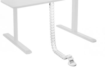 Picture of EVIS 128cm Snake Cable Management Spine Conduit (White)