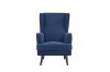 Picture of [FLOOR MODEL CLEARANCE] MERCURY Lounge Chair Black wood legs (Blue)