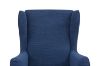 Picture of [FLOOR MODEL CLEARANCE] MERCURY Lounge Chair Black wood legs (Blue)