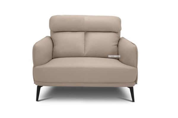 Picture of [FLOOR MODEL CLEARANCE] SIKORA 100% Genuine Leather Armchair (Beige) 