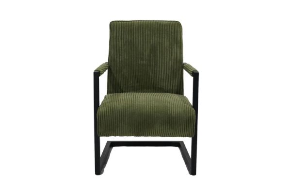 Picture of [FLOOR MODEL CLEARANCE] PARAMOUNT Corduroy Fabric Arm Chair (Green)