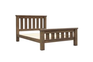 Picture of WESTMINSTER Solid Oak Bed Frame (Walnut)  - Queen