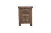 Picture of WESTMINSTER 3-Drawer Solid Oak Bedside Table (Walnut)