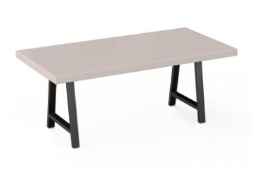Picture of SYNERGYPLUS Dining Table with A-Frame Metal Legs (Champagne) - 200x100