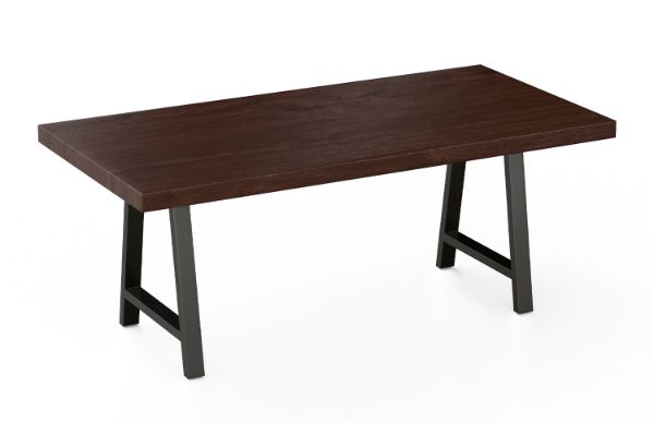 Picture of SYNERGYPLUS Dining Table with H72 Metal Legs (Walnut) - 160x90