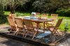 Picture of BALI 9PC Solid Teak Oval Dining Set - 1.8M - 2.4M Table