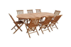 Picture of BALI 9PC Solid Teak Oval Dining Set - 1.8M - 2.4M Table