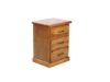 Picture of [FLOOR MODEL CLEARANCE] COTTAGE HILL Solid Pine 3-Drawer Bedside Table (Antique Oak Colour)