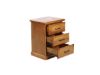 Picture of [FLOOR MODEL CLEARANCE] COTTAGE HILL Solid Pine 3-Drawer Bedside Table (Antique Oak Colour)