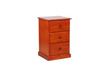 Picture of [FLOOR MODEL CLEARANCE] ROSEWOOD Bedside Table (Reddish Brown)