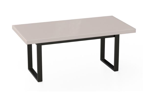 Picture of SYNERGYPLUS Dining Table with H73.5 Square Metal Legs (Champagne) - 160x90