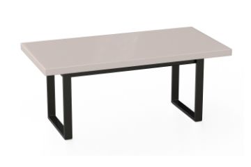 Picture of SYNERGYPLUS Dining Table with Square Metal Legs (Champagne) - 160x90