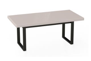 Picture of SYNERGYPLUS Dining Table with H73.5 Square Metal Legs (Champagne) - 200x100