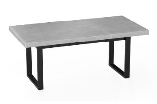 Picture of SYNERGYPLUS Dining Table with H73.5 Square Metal Legs (Cement Grey) - 200x100