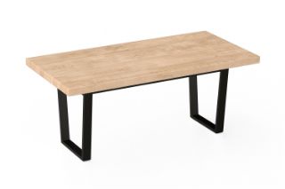 Picture of SYNERGYPLUS Dining Table with H74 Metal Legs (Natural Oak) - 200x100