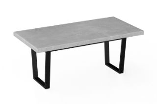 Picture of SYNERGYPLUS Dining Table with H74 Metal Legs (Cement Grey) - 200x100