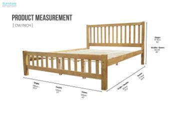 Picture of FORESTER Solid Wood Single/Double/Queen Size Bed Frame