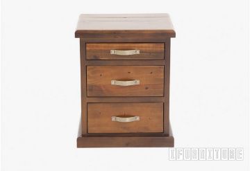 Picture of [FLOOR MODEL CLEARANCE]  FEDERATION 3-Drawer Bedside Table
