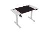 Picture of MATRIX 120 Electric Height Adjustable Desk with LED Display and Jumbo Mouse Pad (White)