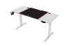 Picture of MATRIX 140 Electric Height Adjustable Desk with LED Display and Jumbo Mouse Pad (White)