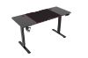 Picture of MATRIX 140 Electric Height Adjustable Desk with LED Display and Jumbo Mouse Pad (Black)