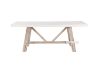 Picture of ANTON 1.8M/2.1M White Concrete on Solid Acacia Wood Dining Table