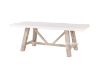 Picture of ANTON 1.8M/2.1M White Concrete on Solid Acacia Wood Dining Table