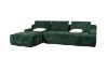 Picture of BRUNO Corduroy Sectional Chaise Facing Left Compressed Sofa