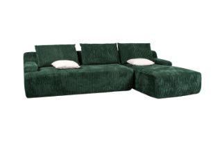 Picture of BRUNO Corduroy Sectional Compressed Sofa - Chaise Facing Right