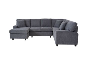 Picture of LORINA Fabric U-shape Sectional Sofa - Chaise Facing Left
